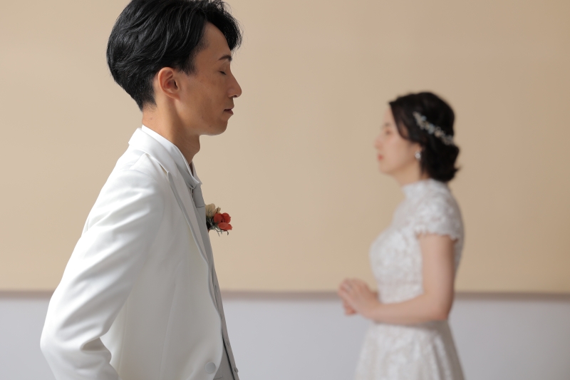 ベージュの背景を使って…