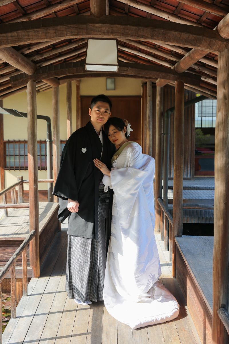 お茶室の回廊でしっとり