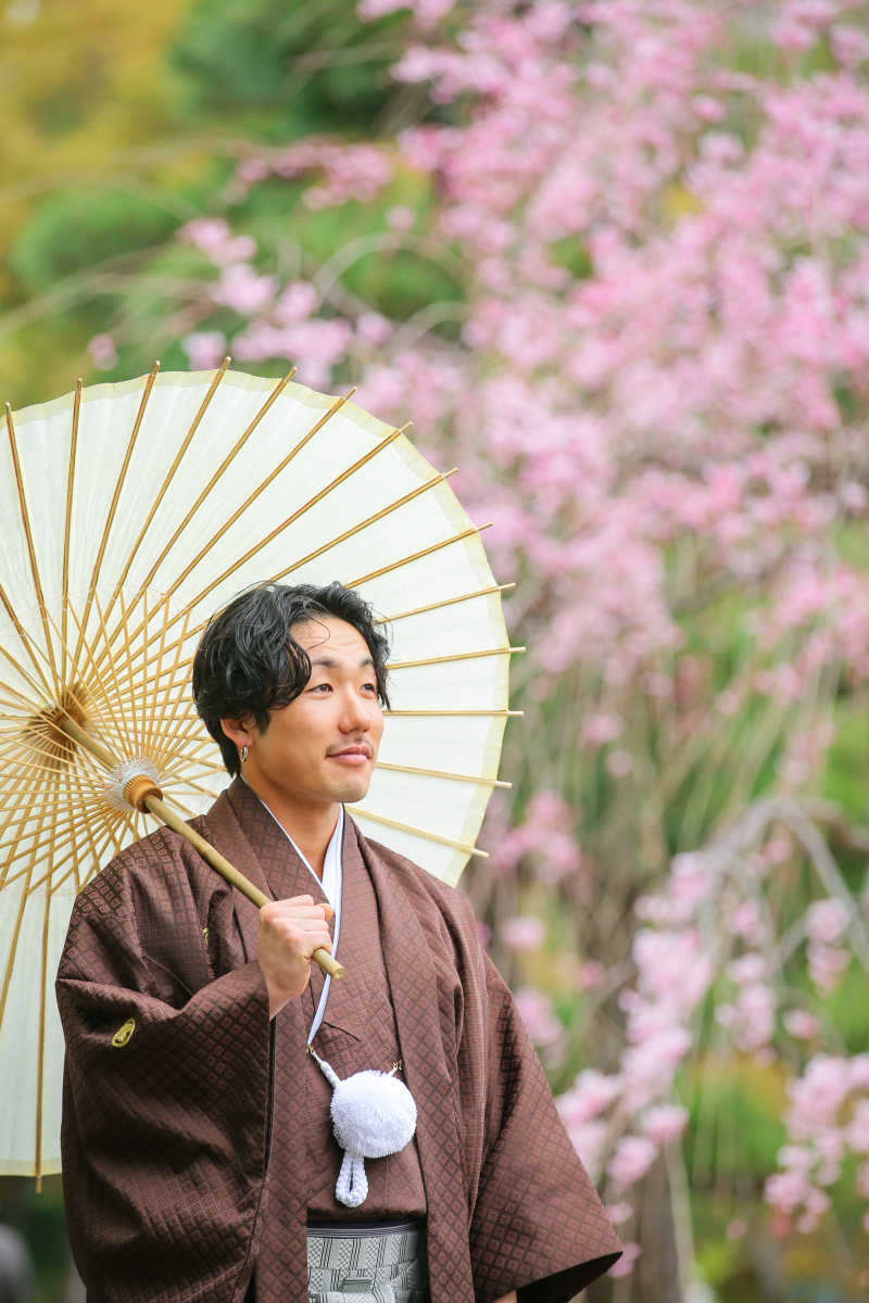 徳川園のしだれ桜