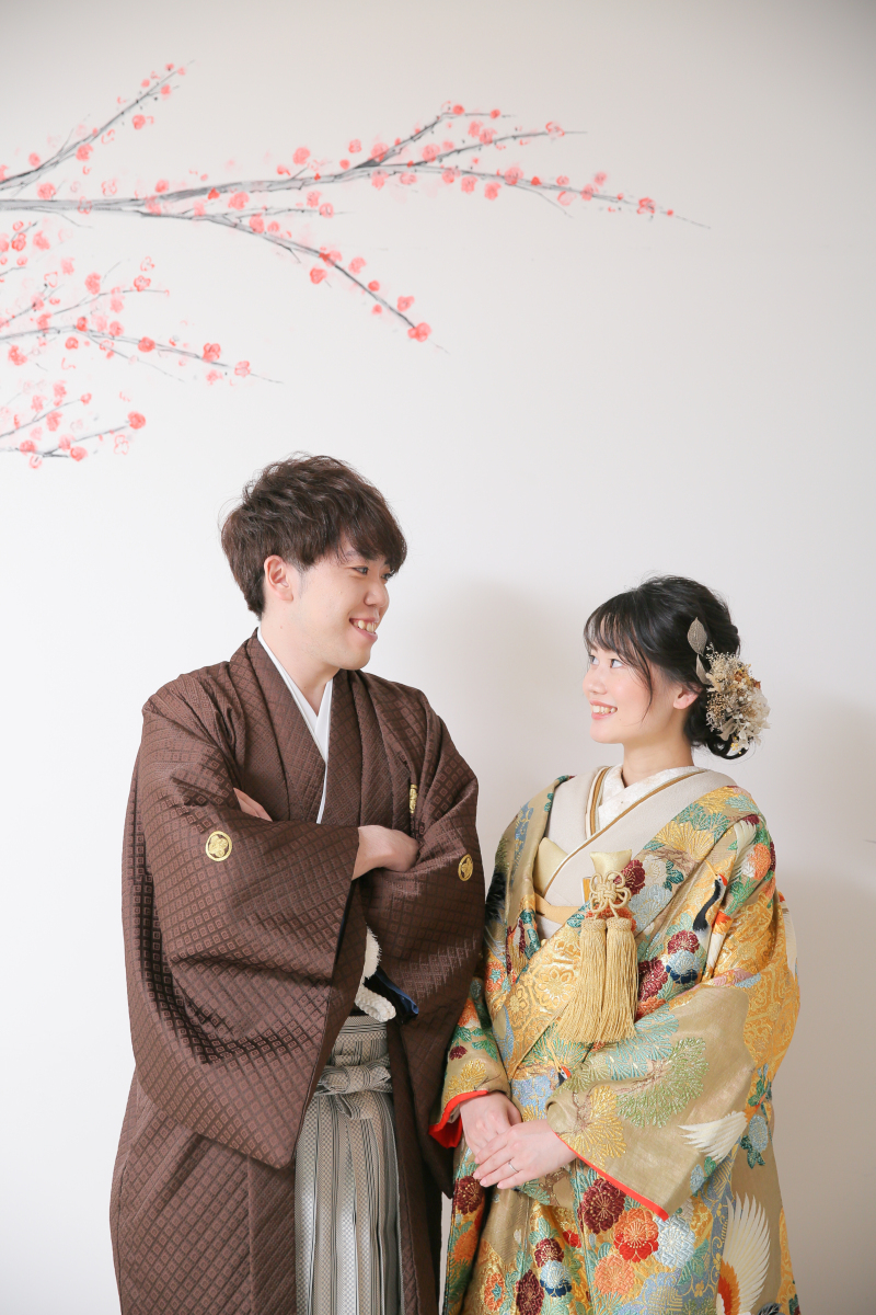 かわいらしい梅壁
