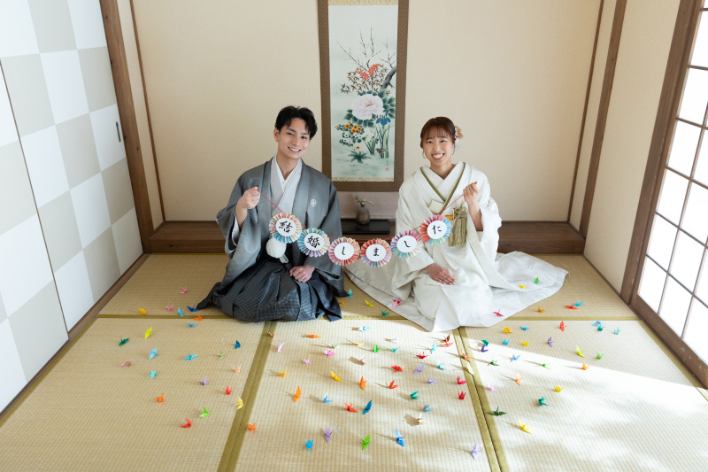 鶴折り紙&times;ガーランド