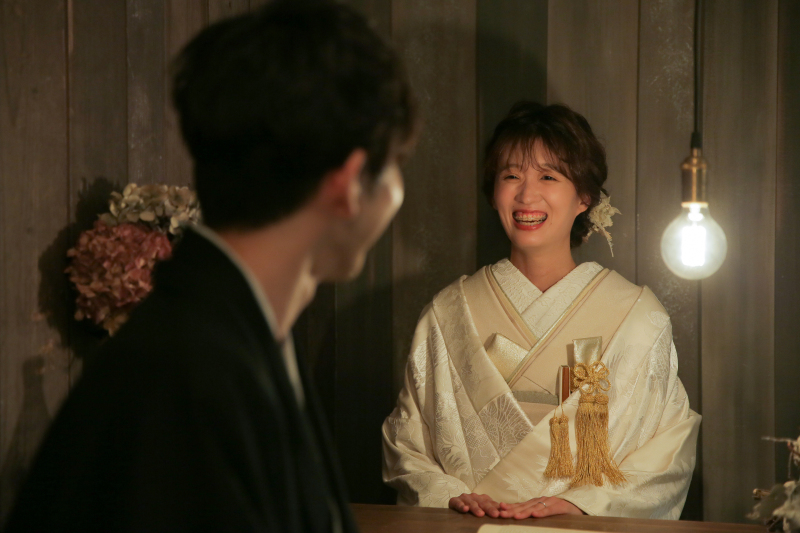 衣装と背景の組み合わせ。