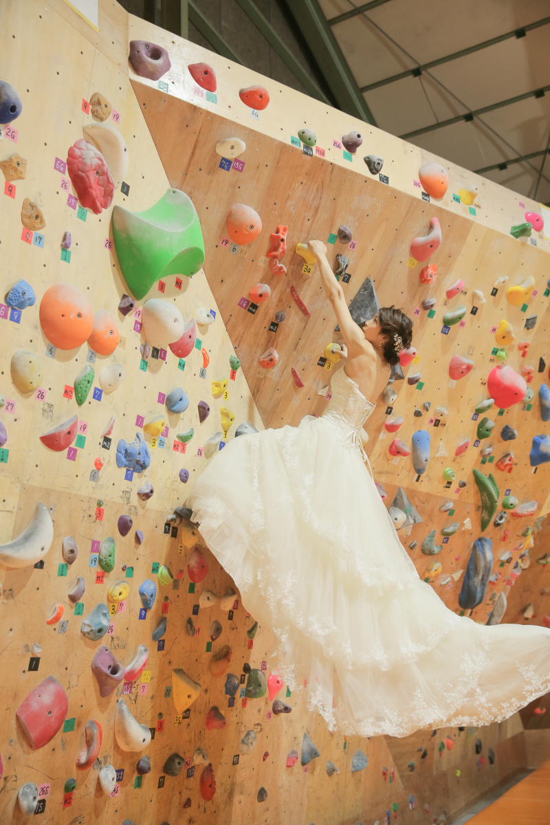 ドレスを着ててもなんのその♪