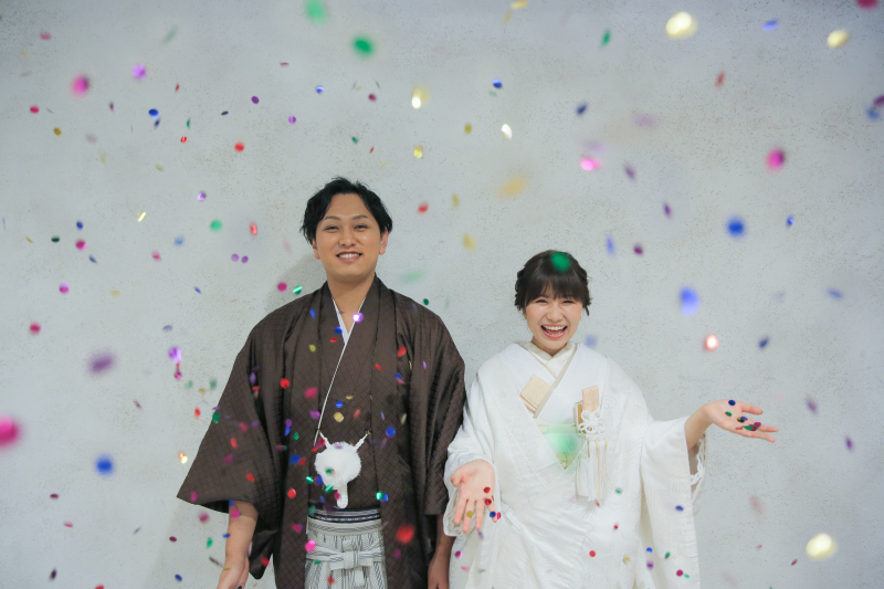 コンフェッティ撮影!