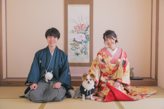 愛犬と一緒に＊