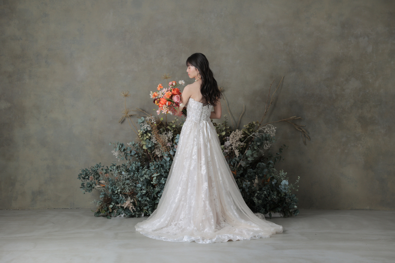 ドレスのバックショット