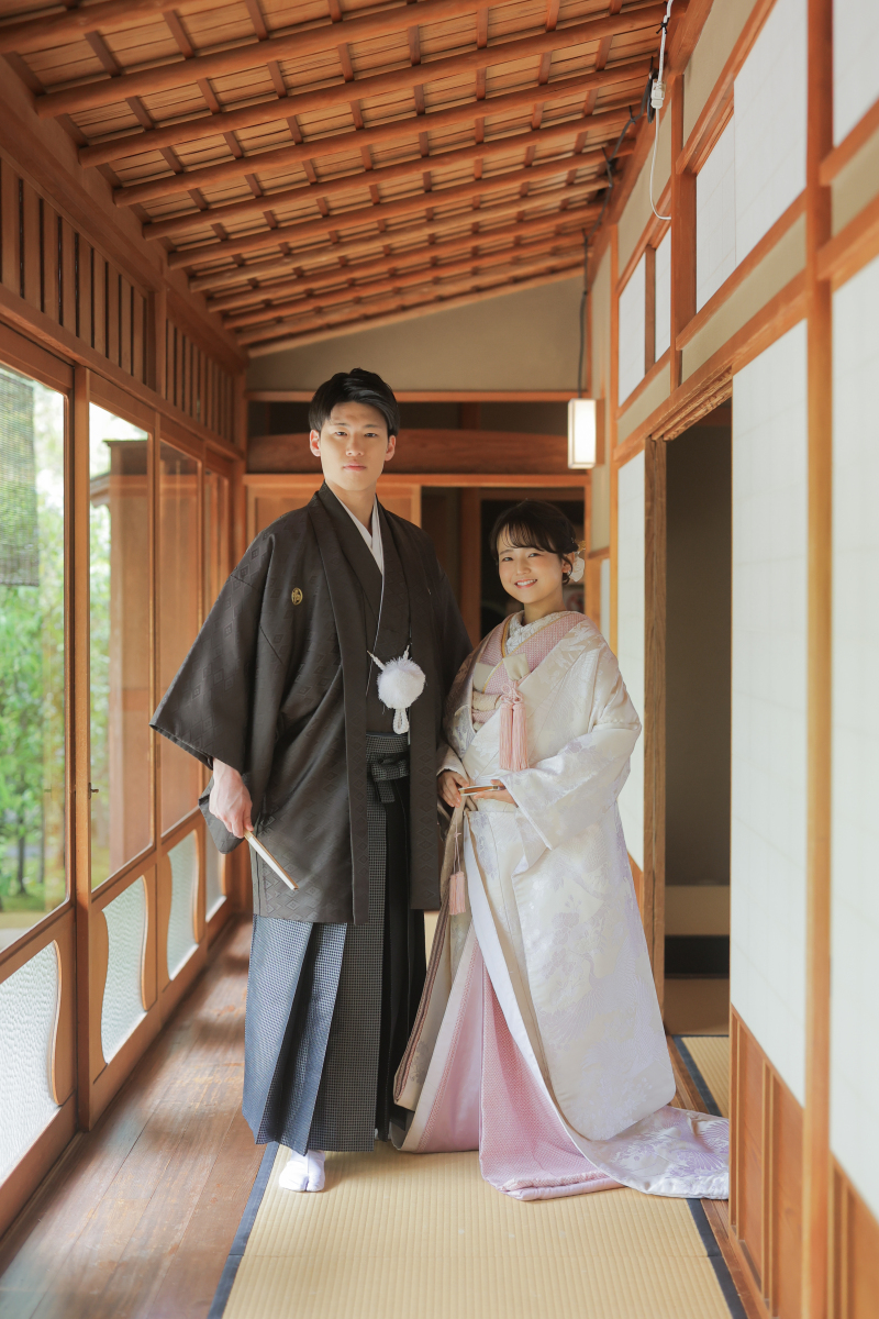 和装での立ち姿