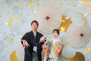 屋内庭園×色打掛