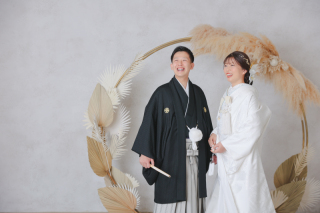 笑顔いっぱい自然体のおふたりで。