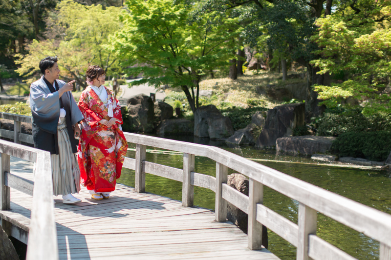 綺麗な景色を眺めながら