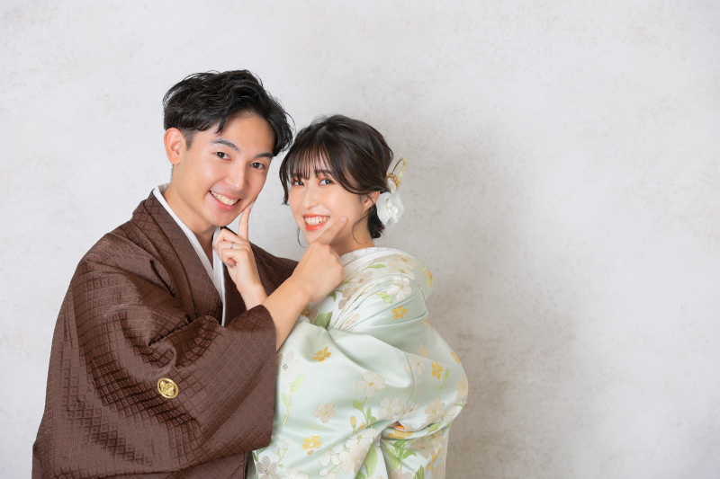 お顔を寄せて〜！