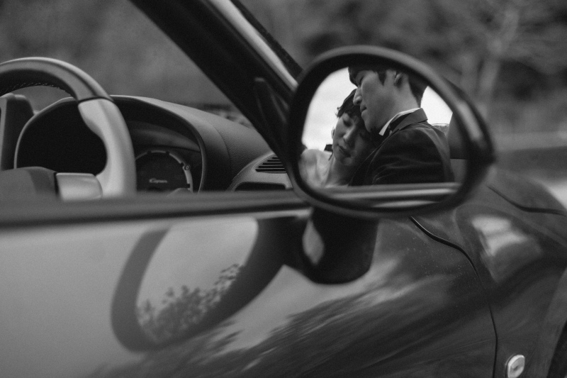 ドアミラー越しに