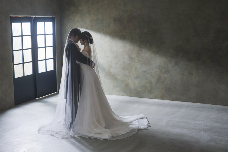 ヴェール被りショット