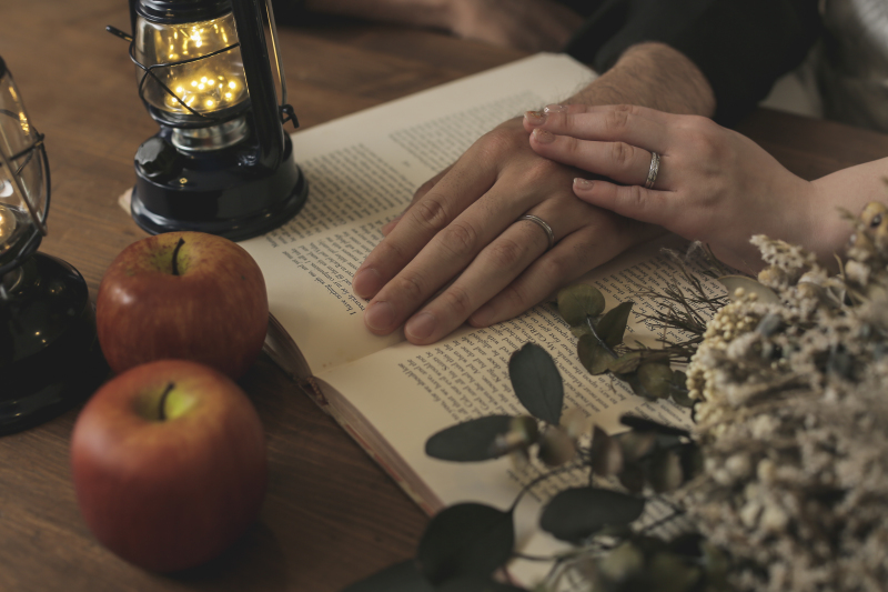 ランタンと林檎