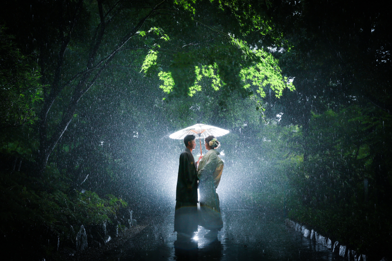 雨の日の撮影もおまかせください！