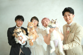 姉妹カップル＋ペット＋ご家族様！盛りだくさんの撮影