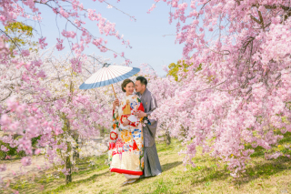 満開の桜を一緒に見れて幸せ♪