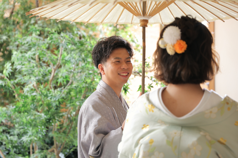 ご新郎様の表情も♩