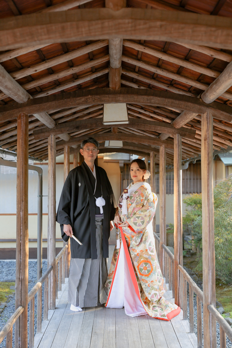 渡り廊下にて。