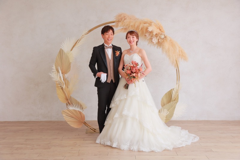 最後はブーケと