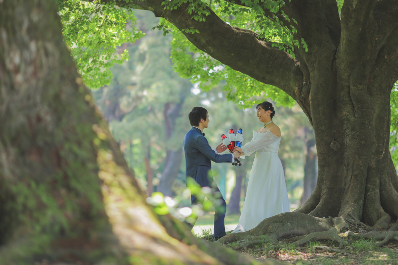 ジャグリングの道具を使って