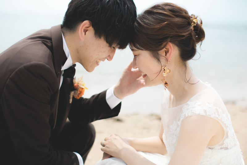 おでこくっつけショット