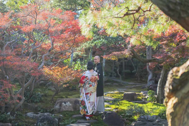 上品な日本庭園