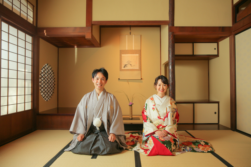 正座ショットはかかせない