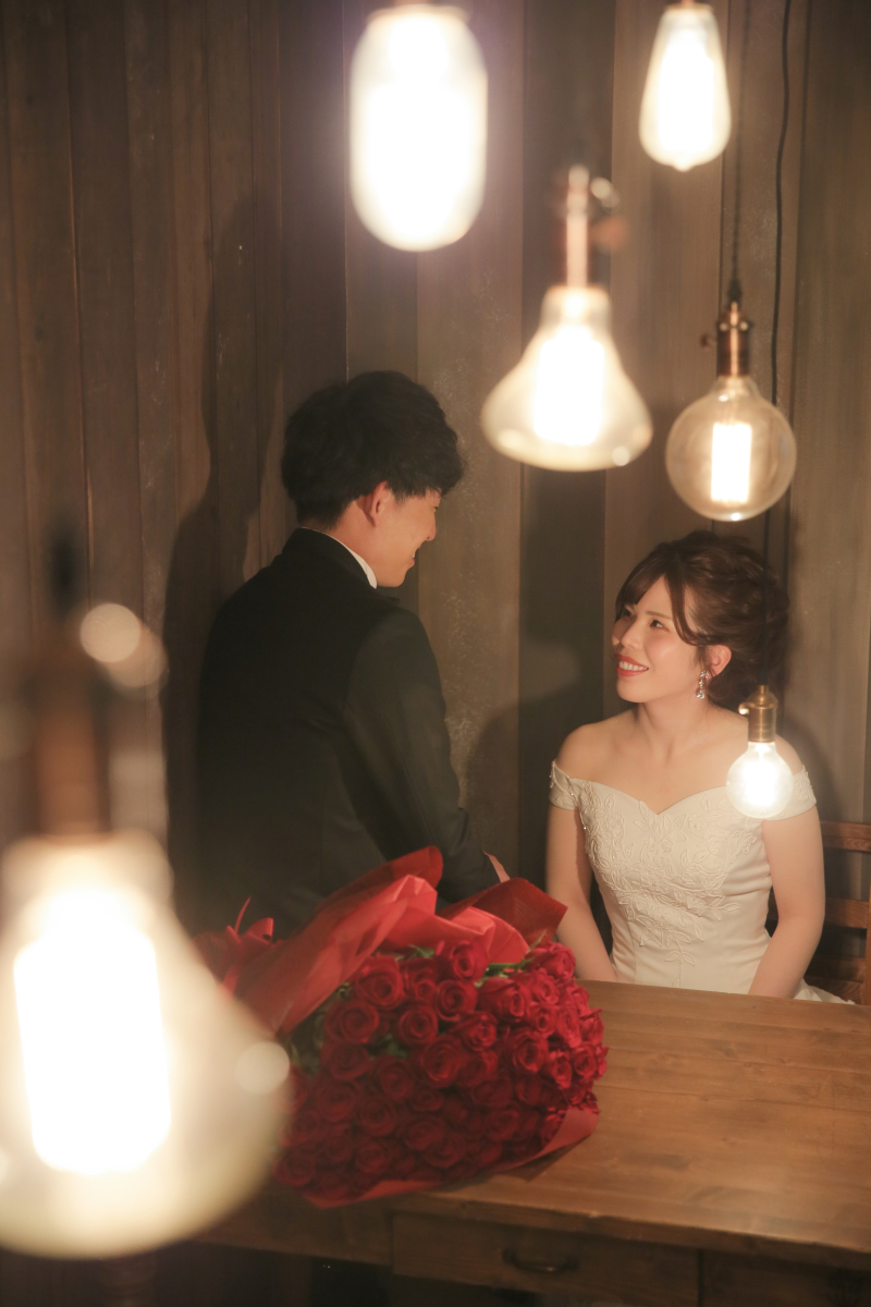 お持ち込みのバラを使って...♡