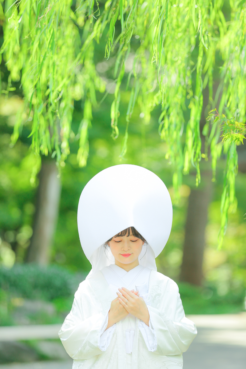 白無垢×綿帽子
