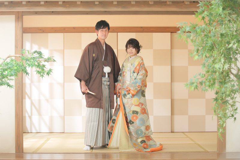 婚礼写真の立ち姿