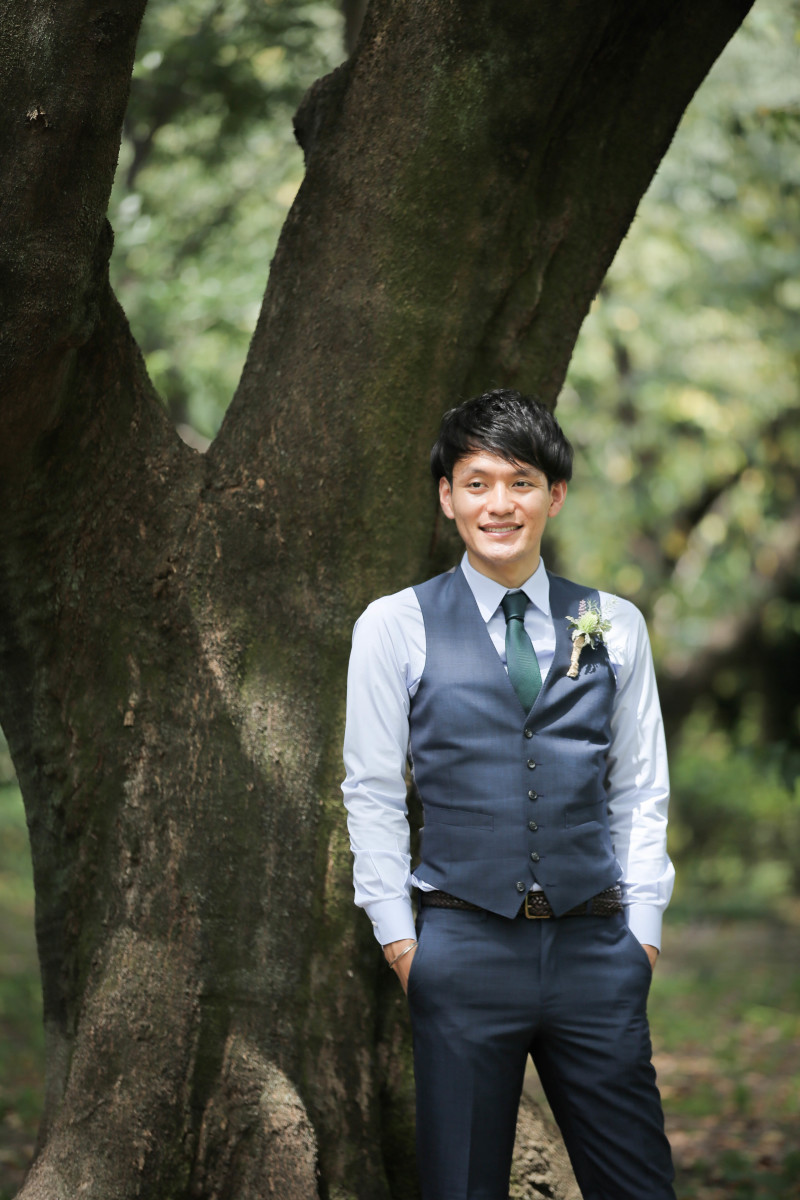 新郎様ショット