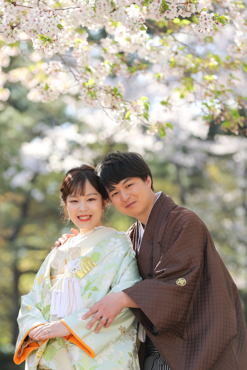 桜とおふたり♡