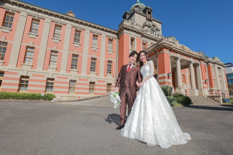 最後は建物背景で