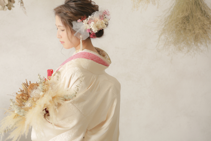 白無垢の髪飾り