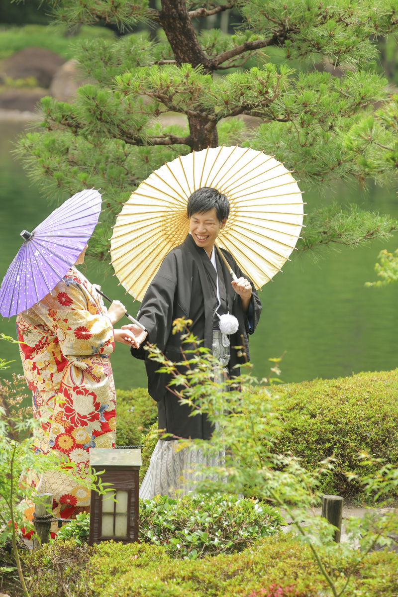 ２人の和装デート♡