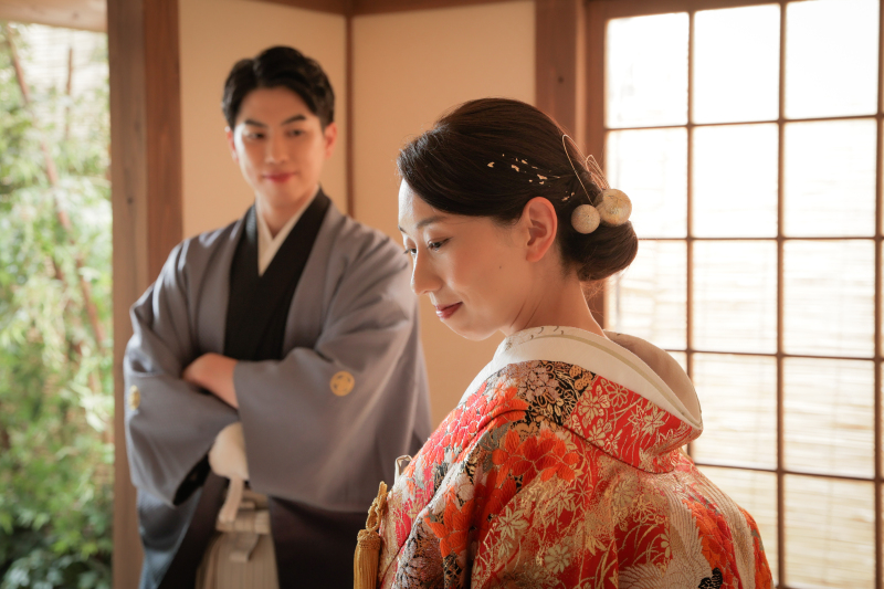 横顔もお美しいご新婦様