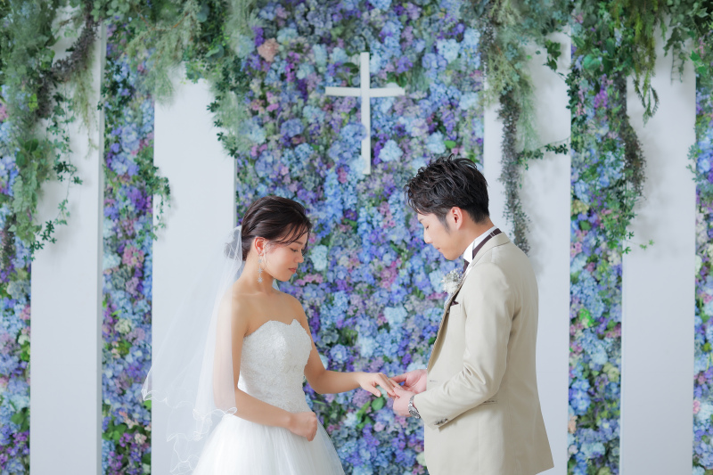 指輪交換シーン