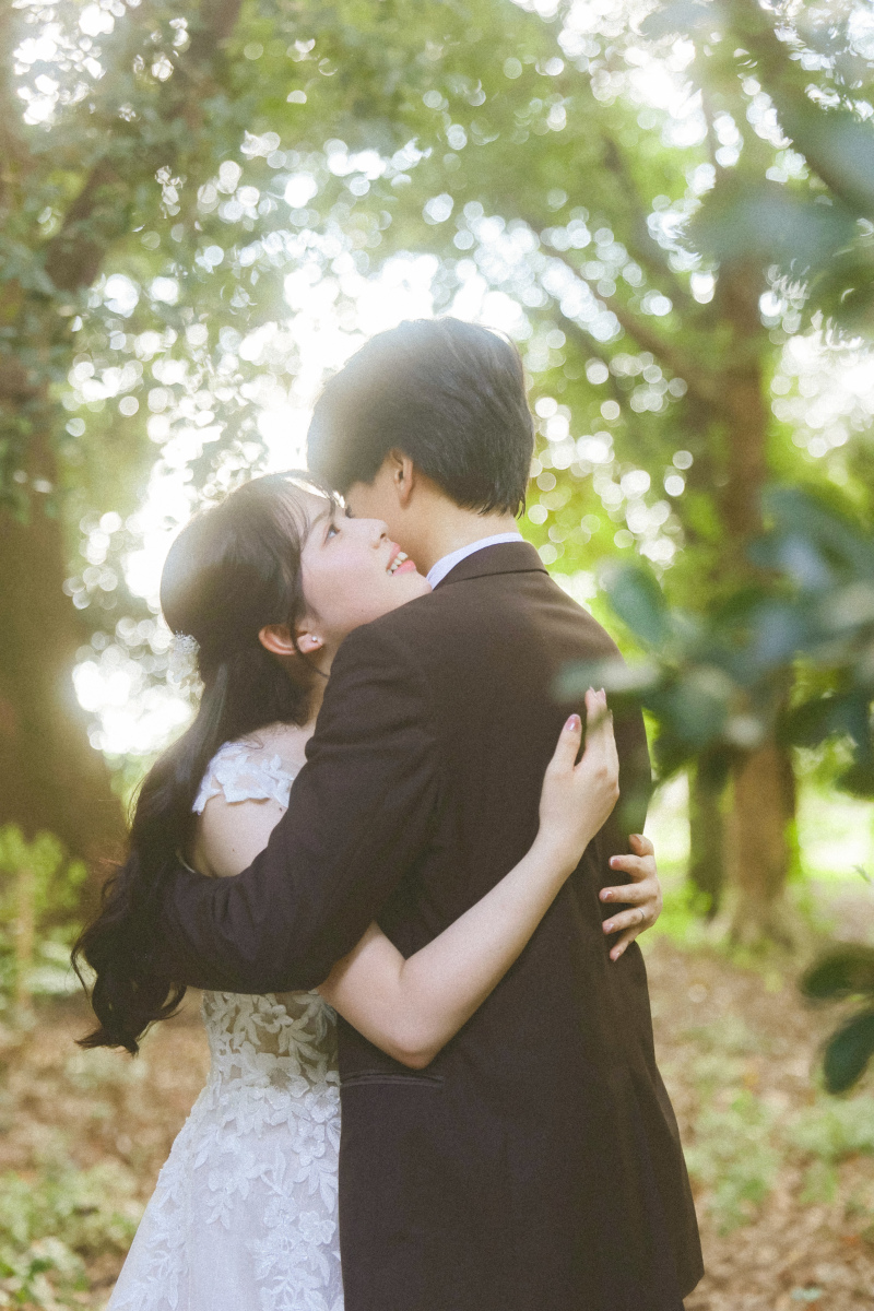 抱きつきショット