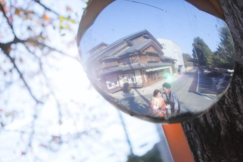 カーブミラーで