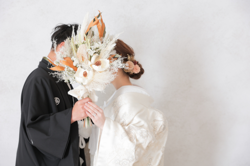 安定のお顔隠しショット