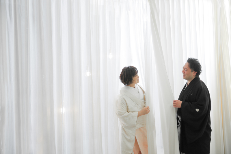 初々しく寄り添われるおふたり