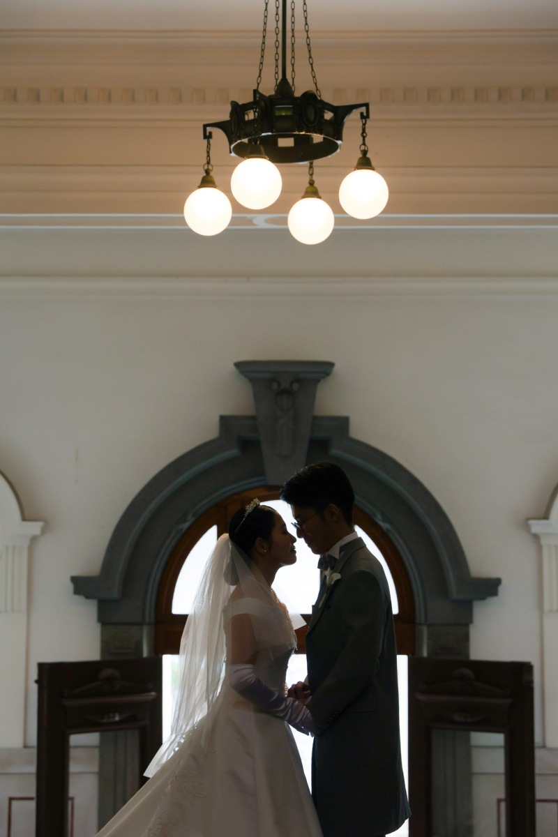 エントランスにて