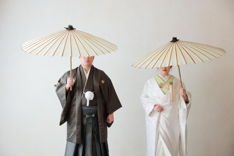 お二人が選んだのはシンプル和装!