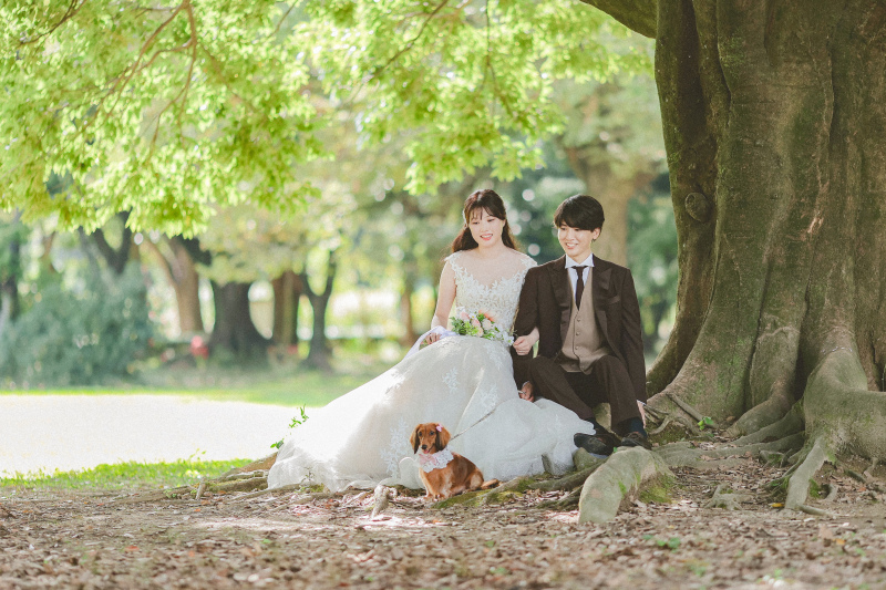 ワンちゃんも一緒に