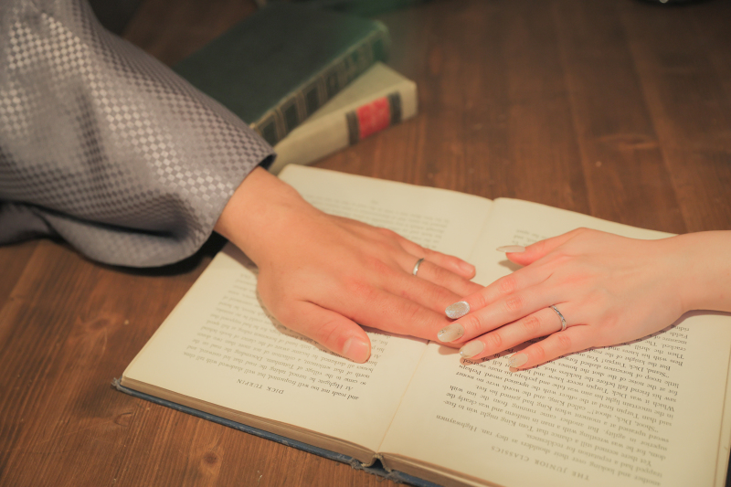 手元ショット。