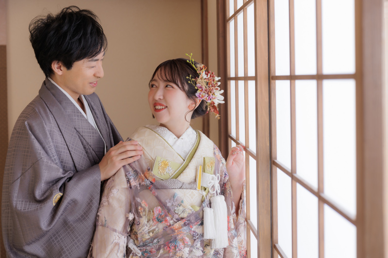 お二人で寄り添って