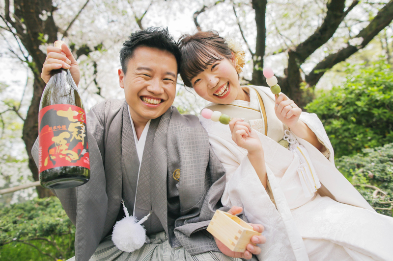 お花見仕様の小物持ち込みっっ☆