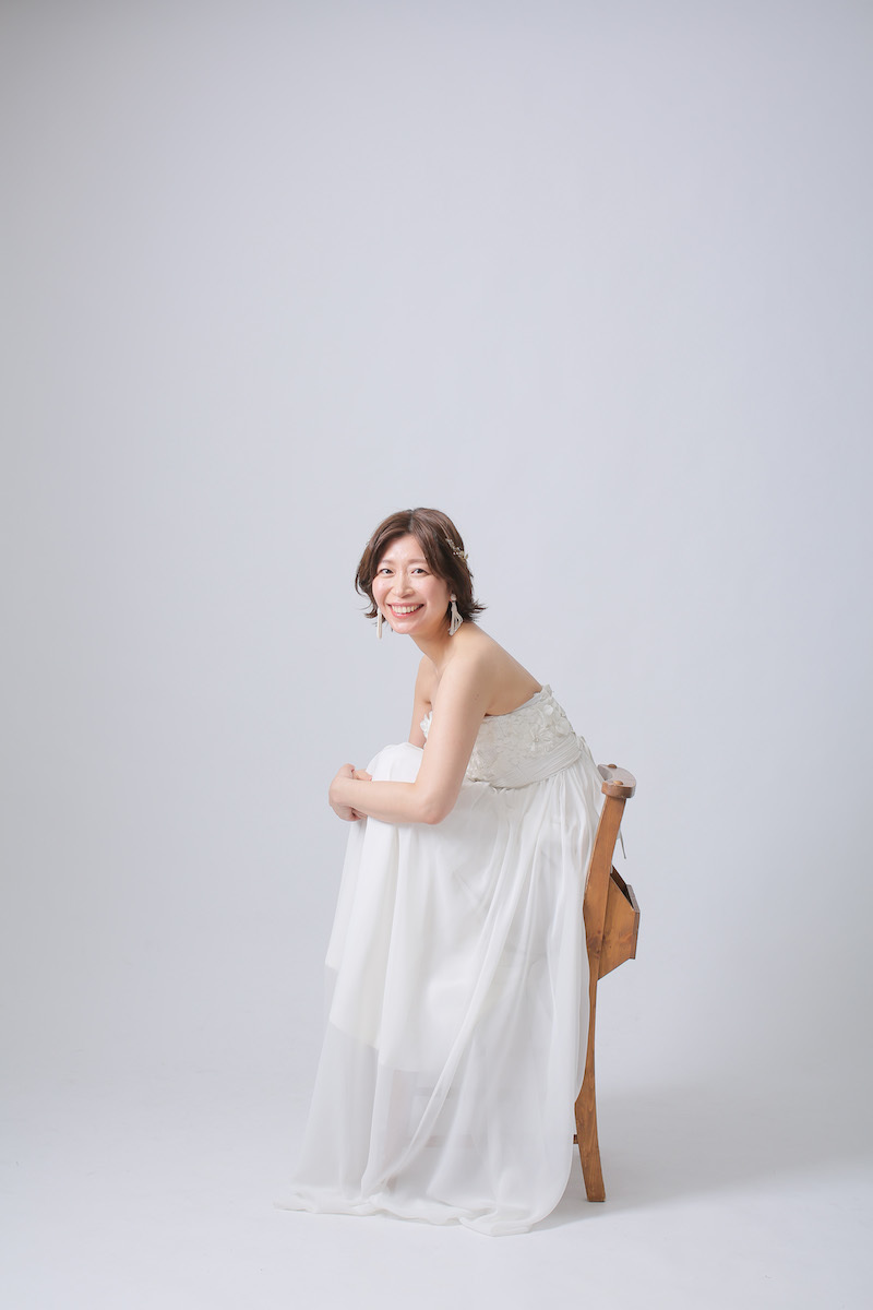 ちょこんと座って