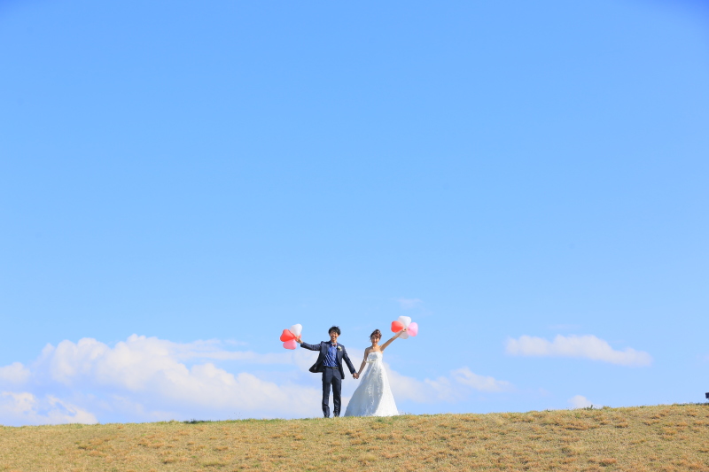広い青空をバッグに╰(*´︶`*)╯